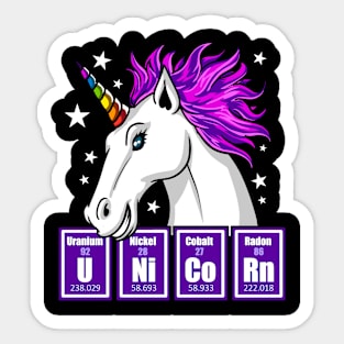 Unicorn Chemistry Sticker